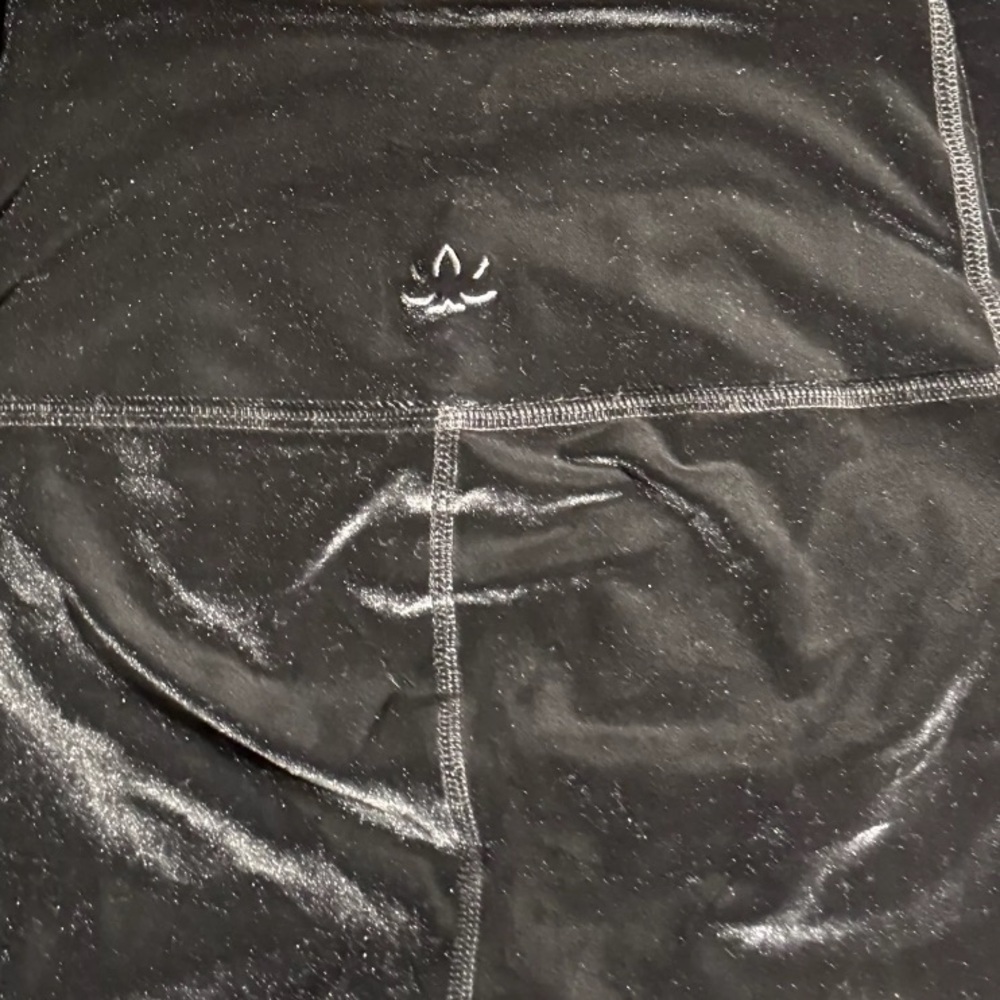Beyond Yoga BLACK Velvet Motion High‎ Wasted Midi Legging SMALL [VL3243] - Picture 5 of 7